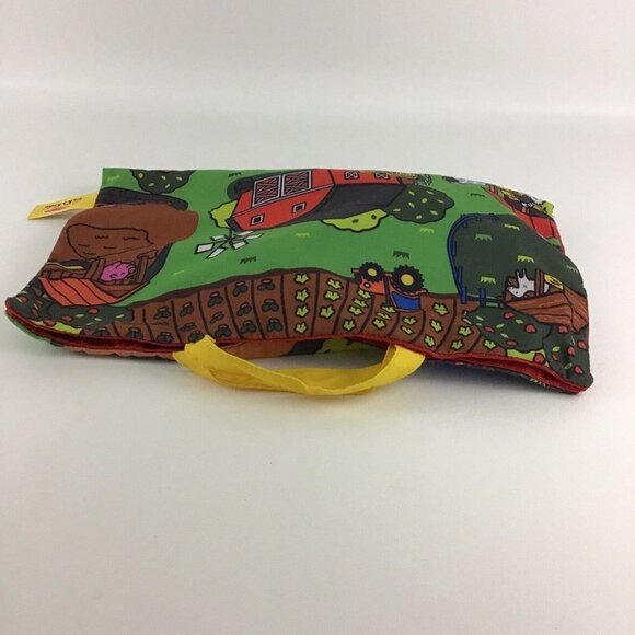 Melissa & Doug K's Kids Take Along Farm Play Mat Plush Animal Rattle Farmer Toy - Picture 6 of 9